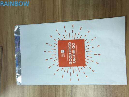 Kızartma Tavuk Ambalaj Torbaları İçinde Kraft Kağıt Kaplı Folyo Özel Tasarım