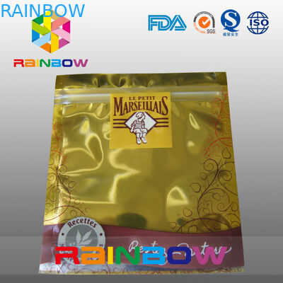 Elektronik Ürünler İçin Ambalaj Altın Alüminyum Folyo Karşıtı Statik Çanta Fermuar Kılıfı