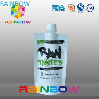 Ham Reçel / Sıvı / İçme Yiyecek İçin Beyaz Stand Up Bacalı Torba Ambalaj