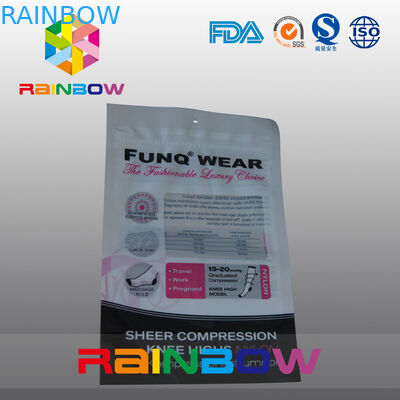 Kırmızı / Beyaz Mylar Plastik Pencere Torbası Fermuarlı Üstlü Yiyecek / Taze Sıkma Çörek otu