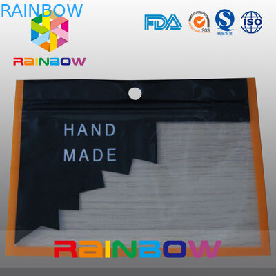 Mylar kilitli torba plastik torbalar ürünler için şeffaf pencereli ambalaj