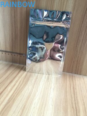 Mylar Folyo Fermuarlı Kilit Çanta Küçük Sade Tohum / Baharat / Pudra / Un Paketleme Çantası