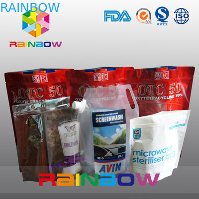 Fermuar / Plastik Gıda Sınıfı Hayvan Tukey Gıda Çanta ile Pet Gıda Kılıfı Stand Up