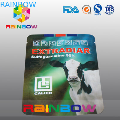 Alüminyum folyo pet gıda çantası süt ineği ayağa kalkıyor gıda ambalajı