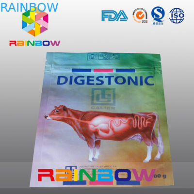 100g Pet / İnek Gıda Ambalaj Torbası Pet Logosu Özel Logo Baskılı