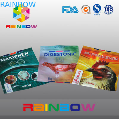 100g Pet / İnek Gıda Ambalaj Torbası Pet Logosu Özel Logo Baskılı