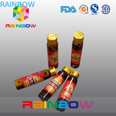 Basılı Yüksek Büzülme PVC / PET Sıcak Daralan Etiketleri / Daralan Etiket Etiketleri