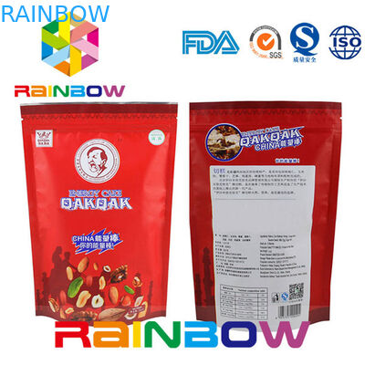 400g Yan Gusset Mat Gümüş Alüminyum Folyo Çanta Sambi Klasik Kahve Çekirdeği Için