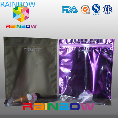 Yeniden Kapanabilir Stand Up Fermuarlı ve Pencereli Küçük Kozmetik Çantaları Ekranı