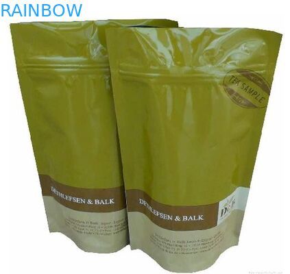 Fermuarlı Top ile Çay Ambalaj için Food Grade Stand Up Alüminyum Folyo Plastik Torba