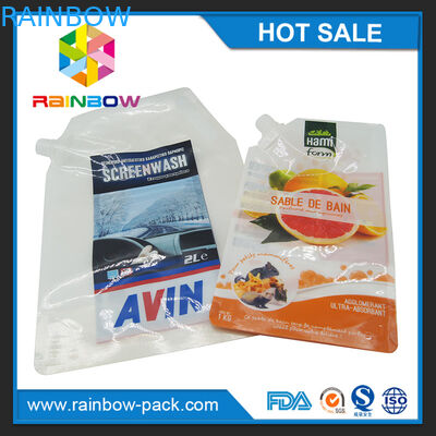 Özelleştirilmiş Kullanımlık Plastik Stand Up Sıkıştırın Kese İçin Bebek Maması / meyve suyu / çorba