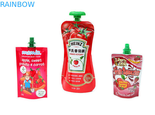 Sıvı Plastik Torbalar İçme / Esnek doypack çantası için paketleme