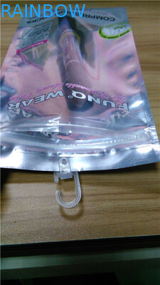 Özelleştirilmiş düz şeffaf stand up torbalar boş alüminyum folyo zip kilit çanta