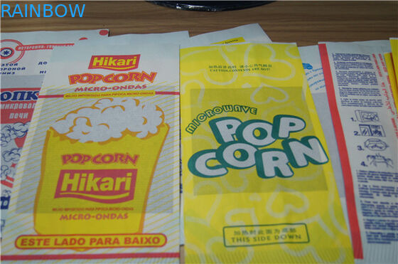 Food Grade Düz Tabanlı Kahverengi Özel Kağıt Torbalar Snack için En Açık