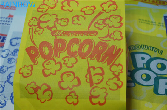 Food Grade Düz Tabanlı Kahverengi Özel Kağıt Torbalar Snack için En Açık