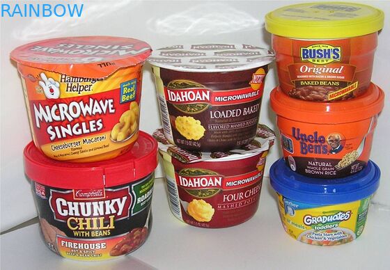 Süt Beyaz PVC / PET Shrink Sleeve Etiketleri Isıya Duyarlı Gravür Baskı