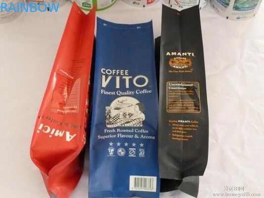 Gıda Depolama için Lamine Yan Gusset Folyo Kılıfı Ambalaj Matt Mylar Çanta