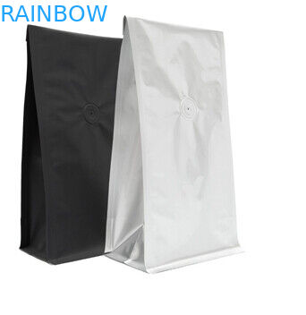 Düz Tabanlı Kraft Kağıt Kahve Kese Isıya Dayanıklı Gıda Sınıfı Ambalajı