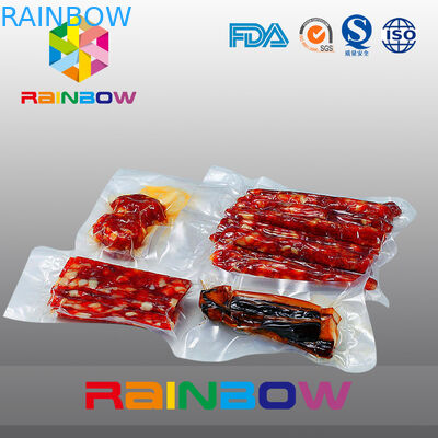 Gıda Kaliteli NY PE Açık Vakum Dükkanlı Gıda Paketleme Torbası Hava Pompası