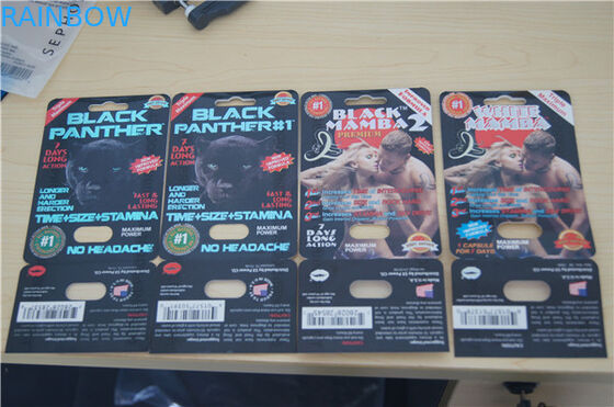 kara panter kara mamba 1 kara mamba 2 Blister Kart Ambalaj Cinsel Hap Ambalaj