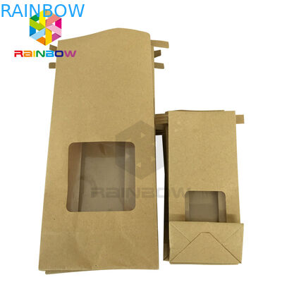 Clear Window Ön Kare Alt Ağartılmış Özelleştirilmiş Çay Poşetleri İçin Çay