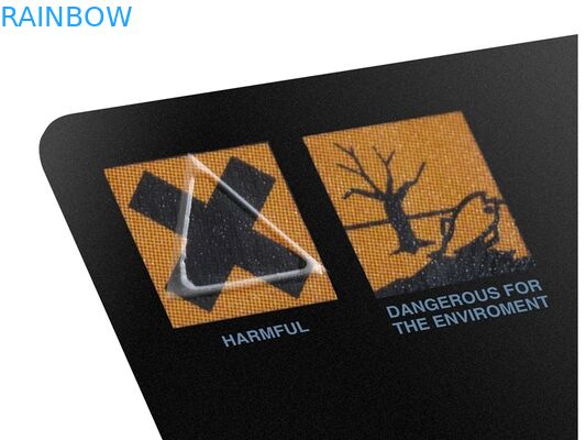 25mm Çap Üçgen Kol Etiketleri Küçültmek Şeffaf Çıkartmalar / Dokunsal Uyarı Etiketleri