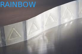 25mm Çap Üçgen Kol Etiketleri Küçültmek Şeffaf Çıkartmalar / Dokunsal Uyarı Etiketleri