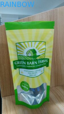 Temizle Pencere ile Özel Alt Gövde Alüminyum Folyo Lamine Mylar Kilitli Çanta