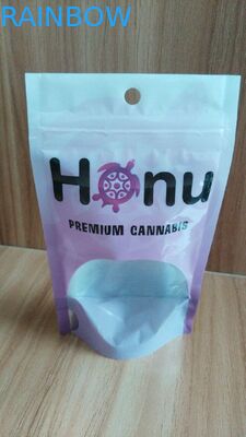 Temizle Pencere ile Özelleştirilmiş Stand Up Gıda Alüminyum Folyo Lamine Fermuar Çanta