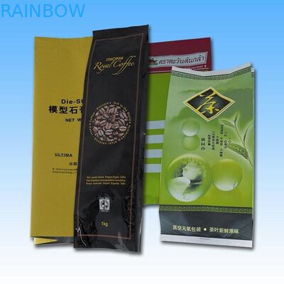 Alüminyum Folyo Yan Köşe Dörtlü Mühür Ambalaj, Kahve / Çay Pacakging Çantası