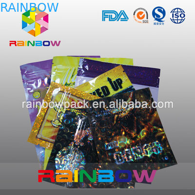 Özelleştirilmiş 4g / 10g Bitkisel Tütsü Ambalaj / Potpourri Kilitli Çanta