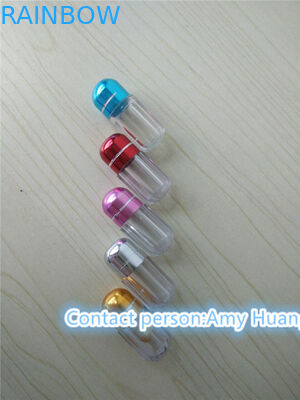 Boş Sert Jelatin Kapsülü Şişe Alüminyum folyo kapağı ile Seks Hapı Kapsu