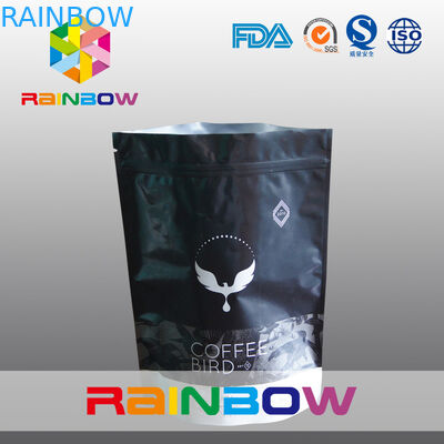 250g Mat Alt Kıskaçlı Çanta, Kahve Paketleme İçin Poşet Çantaları Stand Up