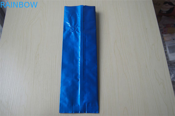 250g Düz Baskı Folyo Kaplı Çay Poşetleri Ambalajlı Yan Kıskaçlı Kahve Torbası Valfli