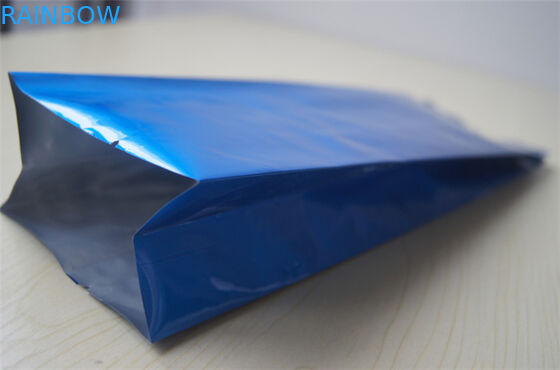 250g Düz Baskı Folyo Kaplı Çay Poşetleri Ambalajlı Yan Kıskaçlı Kahve Torbası Valfli