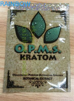 Kannabinoidler kratom kapsüller / mitragyna için alüminyum folyo üst kilitli ambalaj çanta