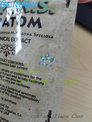 Kratomdan elde edilen geliştirilmiş kratom tozu için alüminyum folyo stand up çantası