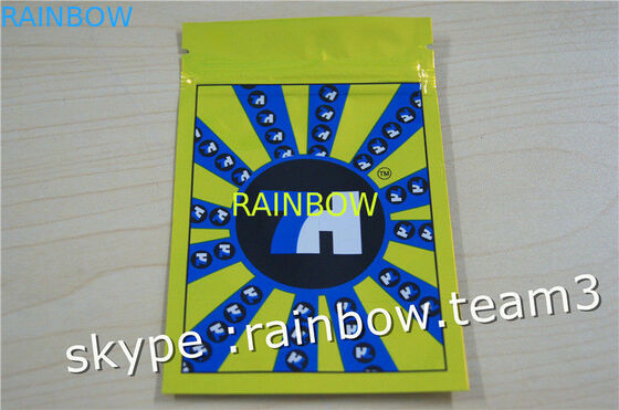 Bitkisel tütsü çanta / üç yan mühür fermuarlı çanta / özel bitkisel tütsü çantası için 1g / 2g / 3g / 4g / 5g poşet tozu için