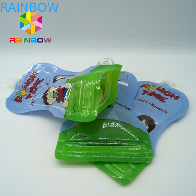 Çevre dostu Gıda sıvı musluğu çanta / musluğu tüp ve kaşıkla paketleme