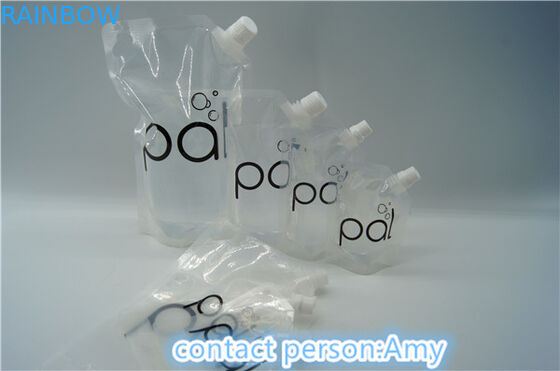 Biyobozunur Çift fermuarlı 200ml Emzikli Kese Ambalajı PET / NY / PE