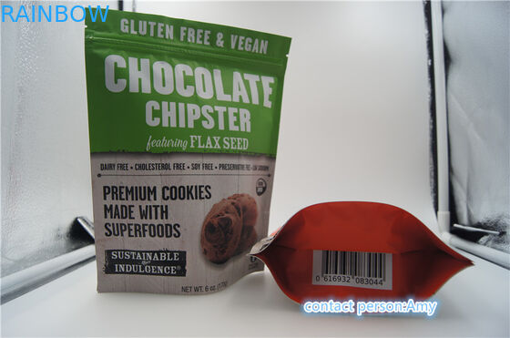 2017 yeni tasarımlar promosyon çikolata bisküvi paketleme çantası / fermuar ile 10 oz peynir kılıfı