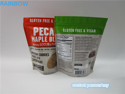 Özel Yapılmış Promosyon Çikolata Bisküvi Snack Bag Paketleme Gravür Baskı