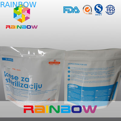 Lamine Malzeme stand up up Mikrodalga Sterilizatör Kılıfı Çanta ile bebek şişe için kilitli / fermuar mikrodalga poşet