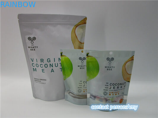 PET + AL + PE hindistan cevizi sarsıntılı Snack Bag Ambalaj mat / parlak kaplama