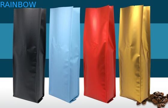 250g Özel Baskılı Alüminyum Folyo Kilitli Ambalaj Kese / Doy Paketi Kahve Çekirdekleri Kavrulmuş Çanta