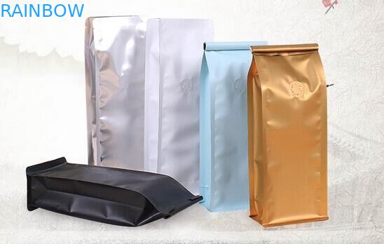 250g Özel Baskılı Alüminyum Folyo Kilitli Ambalaj Kese / Doy Paketi Kahve Çekirdekleri Kavrulmuş Çanta