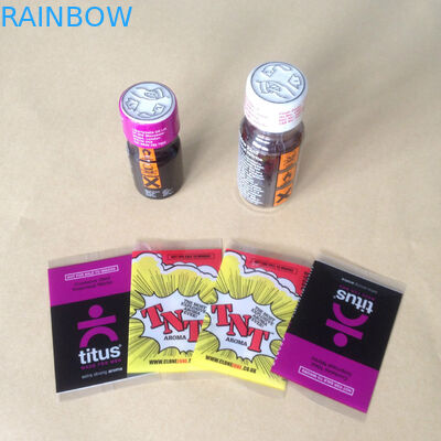 Şişe ambalaj çıkartmaları için özel yapılmış pvc Shrink Sleeve Etiketler