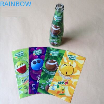 Şişe ambalaj çıkartmaları için özel yapılmış pvc Shrink Sleeve Etiketler