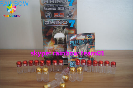 Özelleştirilmiş Bullet Plastik Hap Şişeleri, Metal Kapaklı Plastik Tıp Şişeleri