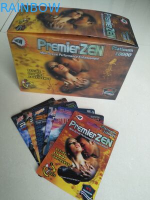 Erkek Geliştirme Hapları Temizle Blister Ambalaj Kağıdı / PP Malzemeleri